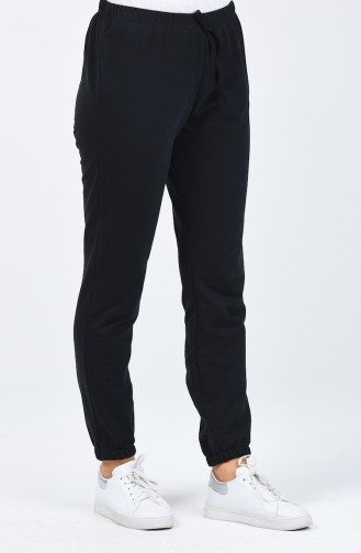 Sweatpants أسود 1558-01