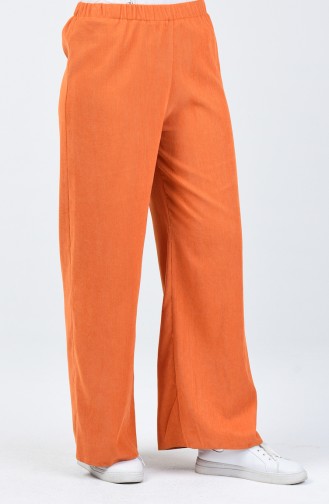 Corded Flared Pants 0267-03 Orange 0267-03