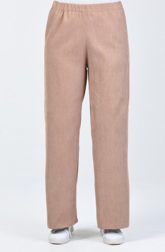 Fitilli Bol Paça Pantolon 0267-05 Camel