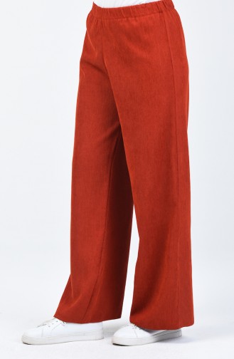Corded Flared Pants 0267-06 Brick Red 0267-06