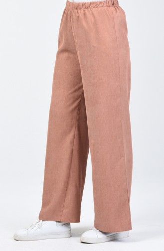 Corded Flared Pants 0267-07 Sütlü kahve 0267-07