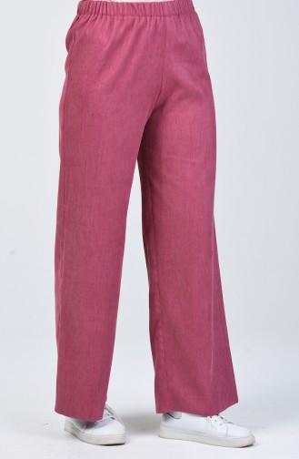 Pantalon Large 0267-08 Rose Pâle 0267-08