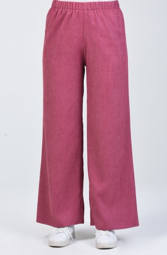 Pantalon Large 0267-08 Rose Pâle 0267-08