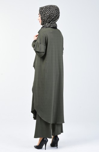 Tunik Pantolon İkili Takım 4374-05 Haki