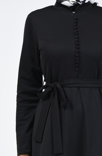 Black Hijab Dress 1425-06
