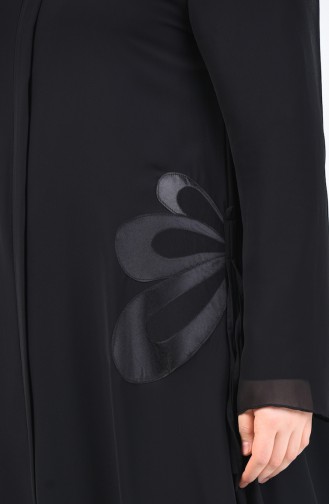 Grösse Grosse Abendkleid Abaya 8049-01 Schwarz 8049-01