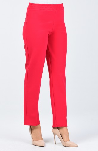 Pantalon Taille Élastique 3153PNT-01 Fuchsia Foncé 3153PNT-01