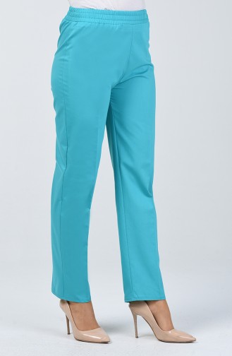 Pantalon Taille Élastique 3161PNT-01 Turquoise 3161PNT-01