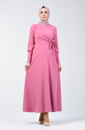 فستان زهري باهت 2712-01