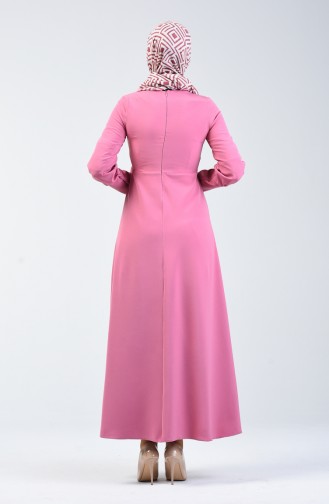 Seitlich gebundenes Kleid 2712-01 Rosa 2712-01