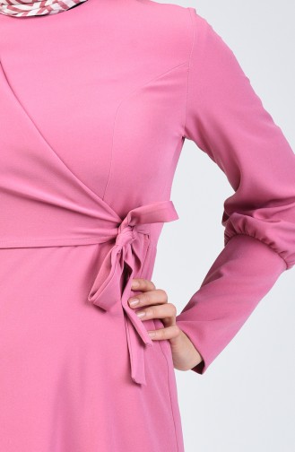 Side Tie Dress 2712-01 Rose Dry 2712-01