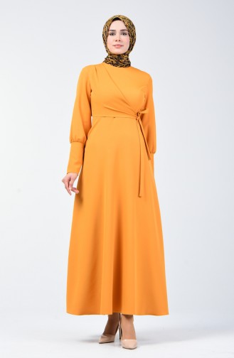 Side Tie Dress 2712-05 Mustard 2712-05