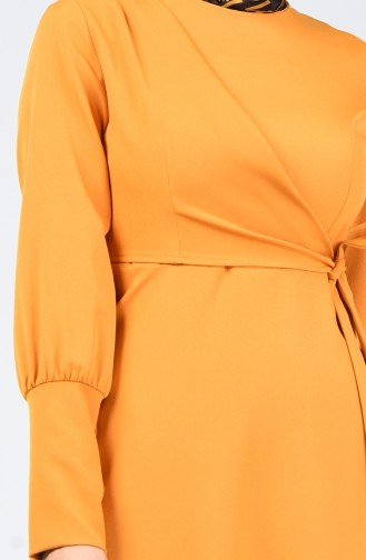 Side Tie Dress 2712-05 Mustard 2712-05