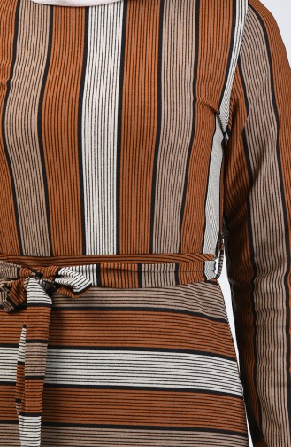 Striped Dress 0358-01 Tobacco 0358-01