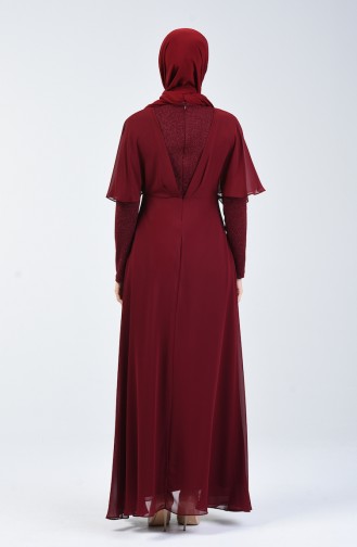 Claret red İslamitische Jurk 1410-03