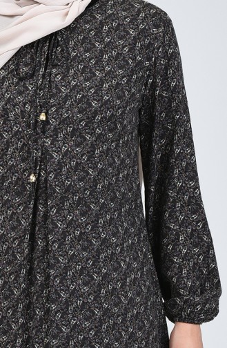 A Plissee Viskose Kleid  4535-04 Braun 4535-04