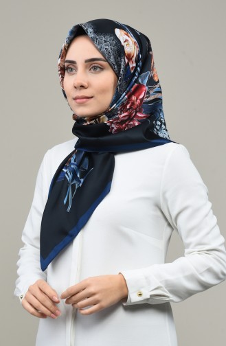 Armine Trend Eşarp 690-03 Siyah Lacivert 690-03