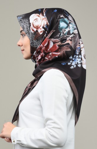 Armine Trend Kopftuch 690-08 Schwarz Braun 690-08