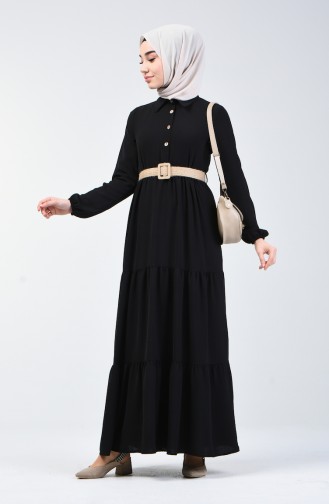 Black İslamitische Jurk 5483-01