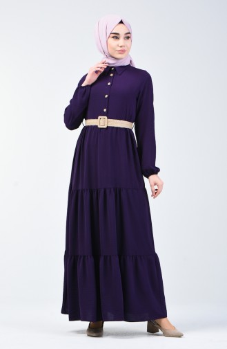 Violet İslamitische Jurk 5483-02