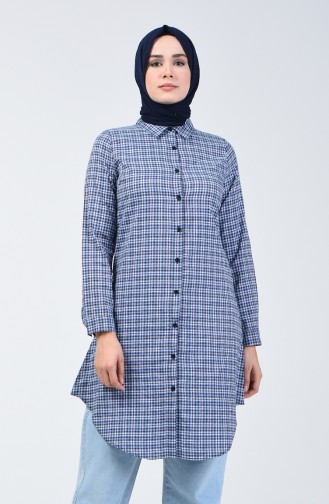 Kareli Tunik 2505-02 Siyah 2505-02