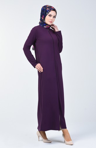 Abaya mit Reißverschluss 3006-03 Violett 3006-03