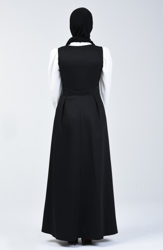 Ribboned Waistcoat Dress 0106-02 Black 0106-02