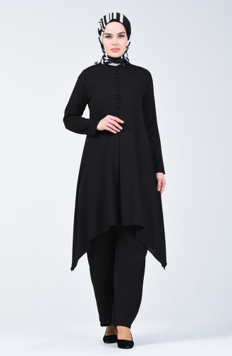 Tunik Pantolon İkili Takım 11000-06 Siyah