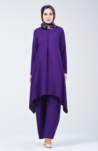 Tunika-Hose Zweier Anzug 11000-07 Violett 11000-07