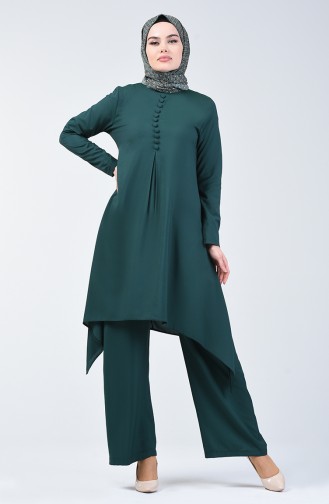 Tunic Trousers Double Suit 11000-08 Emerald Green 11000-08