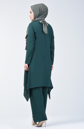 Tunik Pantolon İkili Takım 11000-08 Zümrüt Yeşili