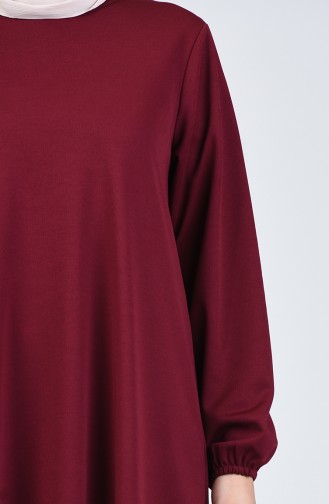 Claret red İslamitische Jurk 0292-01