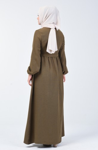 Mustard Hijab Dress 3018-06