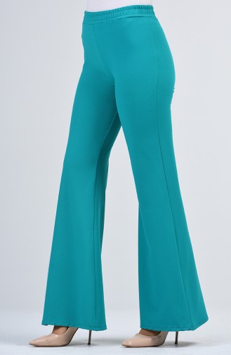 Flared Trousers 1431pnt-01 Cyan 1431PNT-01