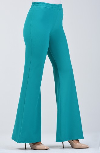 Flared Trousers 1431pnt-01 Cyan 1431PNT-01