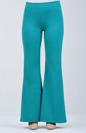 Flared Trousers 1431pnt-01 Cyan 1431PNT-01