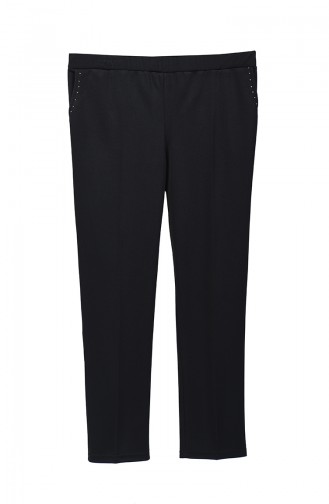 Pantalon Clouté Grande Taille 1060-01 Noir 1060-01