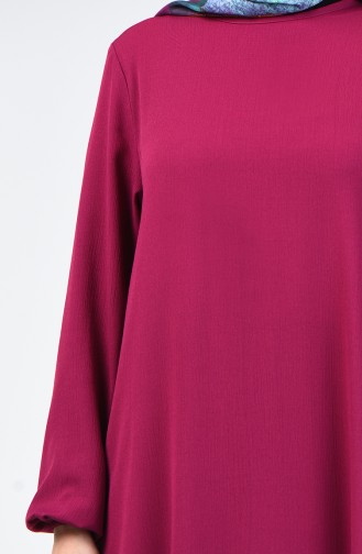 Elastischer Arm Kleid  0115-04 Fuchsia 0115-04