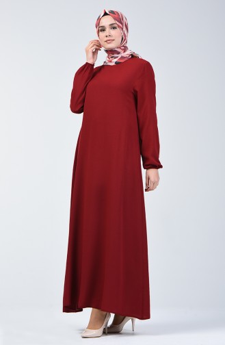 Robe Hijab Bordeaux 0115-05