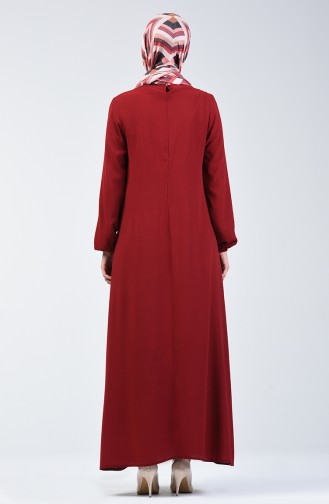 Robe Hijab Bordeaux 0115-05