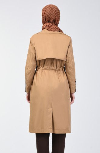 Caramel Trench Coats Models 1408-04