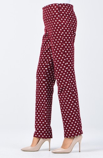 Claret red Broek 7261-01