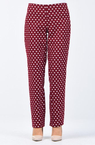 Claret red Broek 7261-01