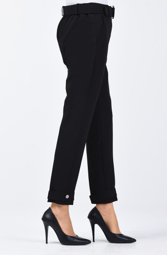 Pantalon à Ceinture 3157-02 Noir 3157-02