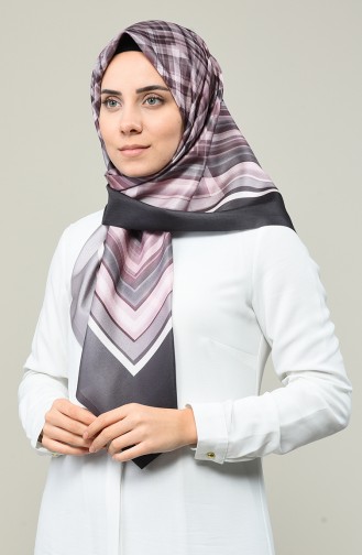 Geometric Pattern Taffeta Scarf Powder 95333-03