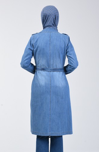 Jeansblau Cape 6077-02