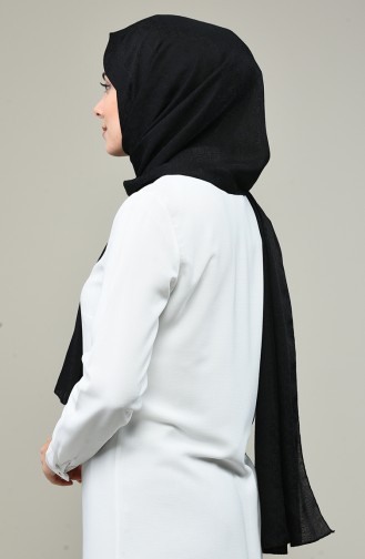 Elmina Châle Monogram de Luxe 180-107 Noir 180-107