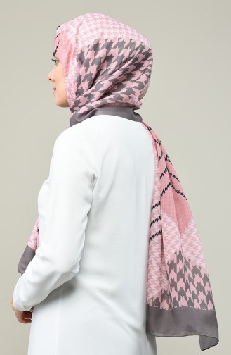 Patterned Cotton Shawl Powder 95331-01