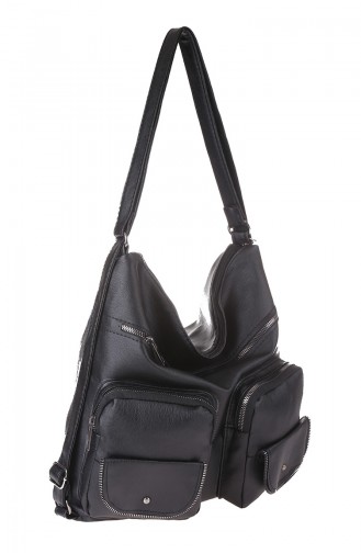 Women´s Shoulder And Backpack Black 383-001