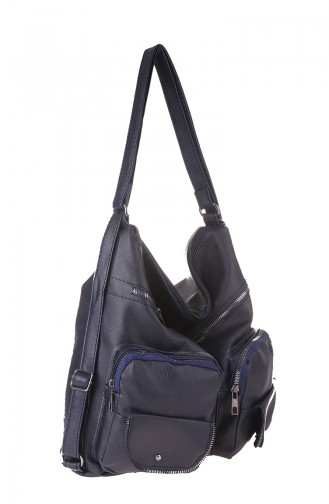 Women´s Shoulder And Backpack Navy Blue 383-011